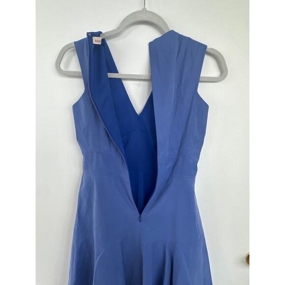 Rebecca Taylor Dress Seamed Drop Waist Fit and Flare Periwinkle Dress, Size 2 - Picture 3 of 8